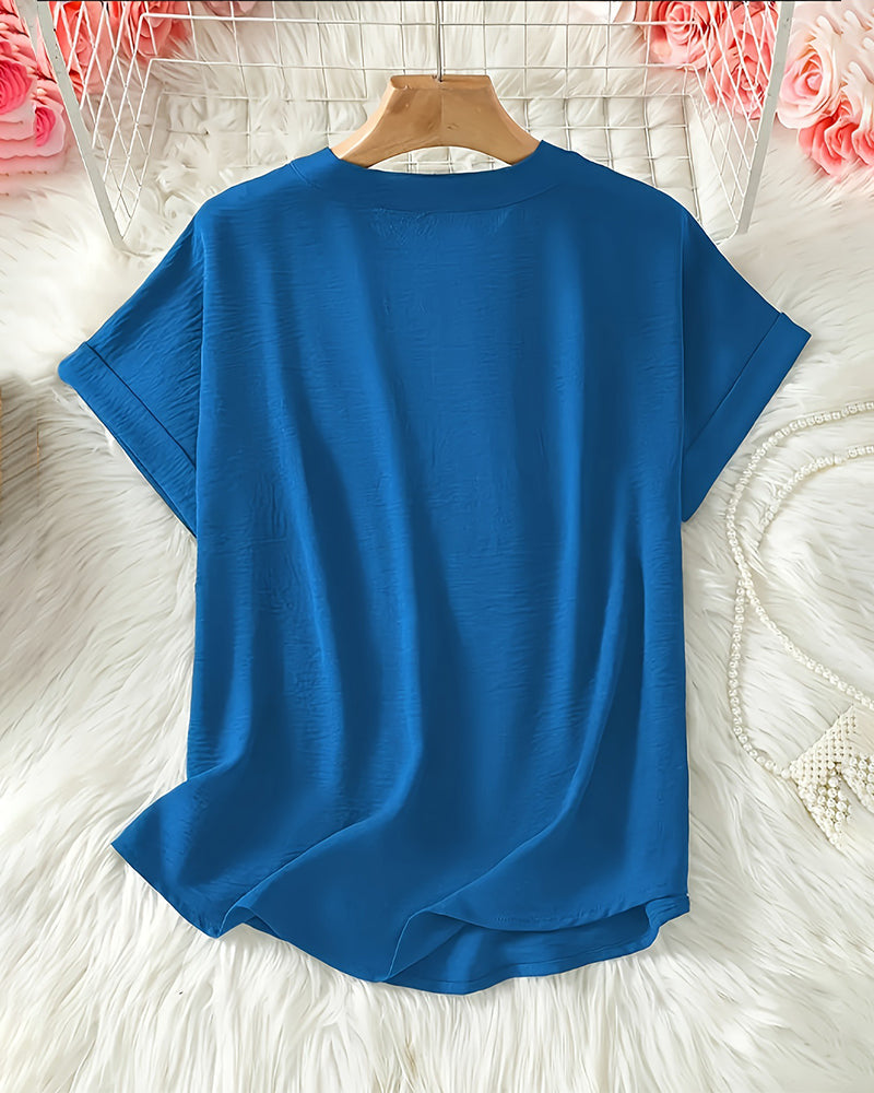 Mercedes | Blusa Casual de Cuello en V