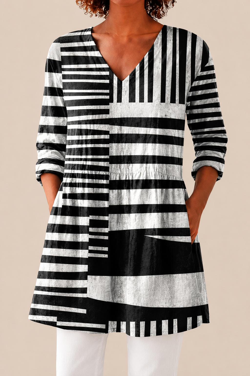 QUINN - BLUSA LARGA DE ESTAMPADO