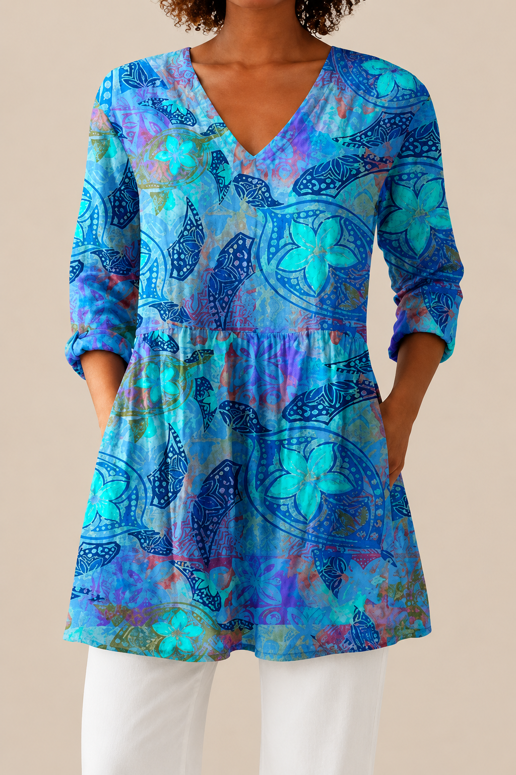 RILEY - BLUSA LARGA DE ESTAMPADO