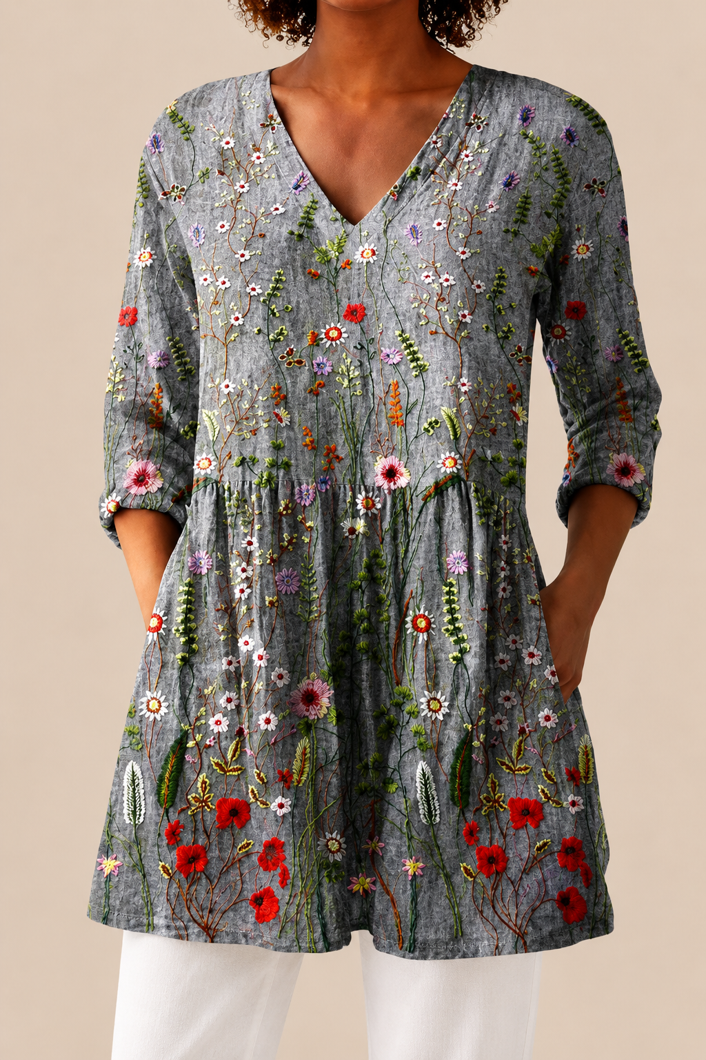 SLOANE - BLUSA LARGA DE ESTAMPADO