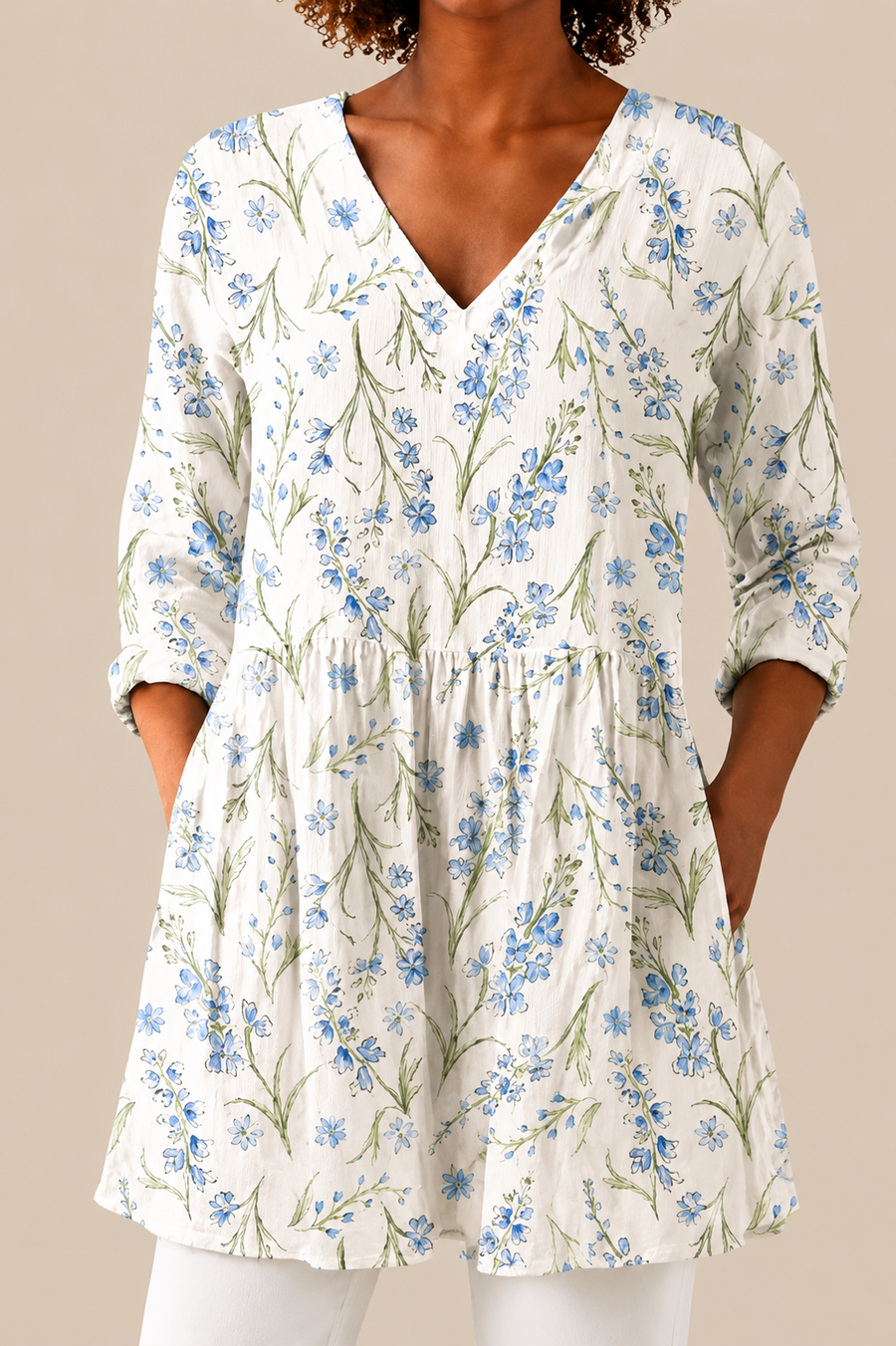 BRIELLE - BLUSA LARGA DE ESTAMPADO