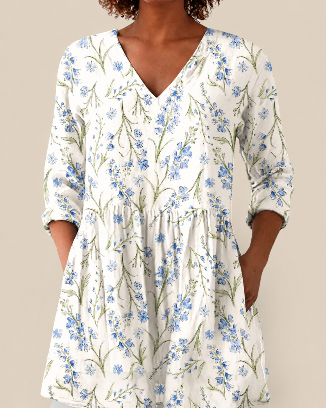 BRIELLE - BLUSA LARGA DE ESTAMPADO