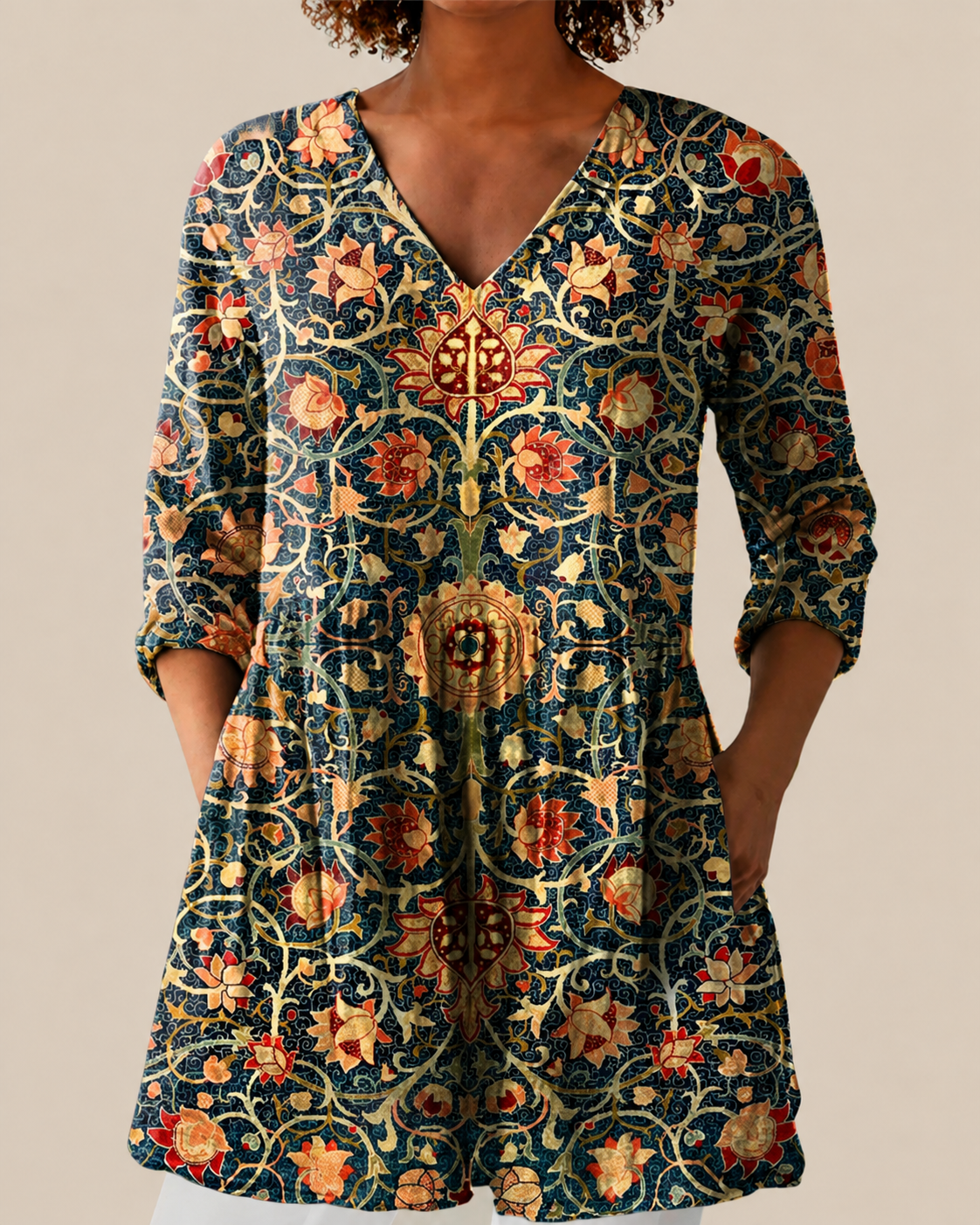 LIORA - BLUSA LARGA DE ESTAMPADO