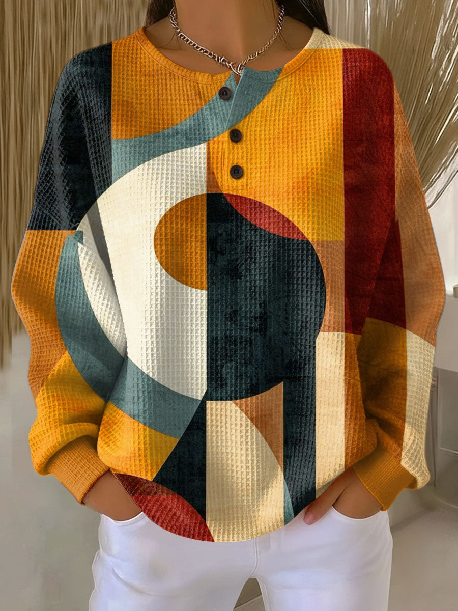 Sofía | Jersey con patrón geométrico