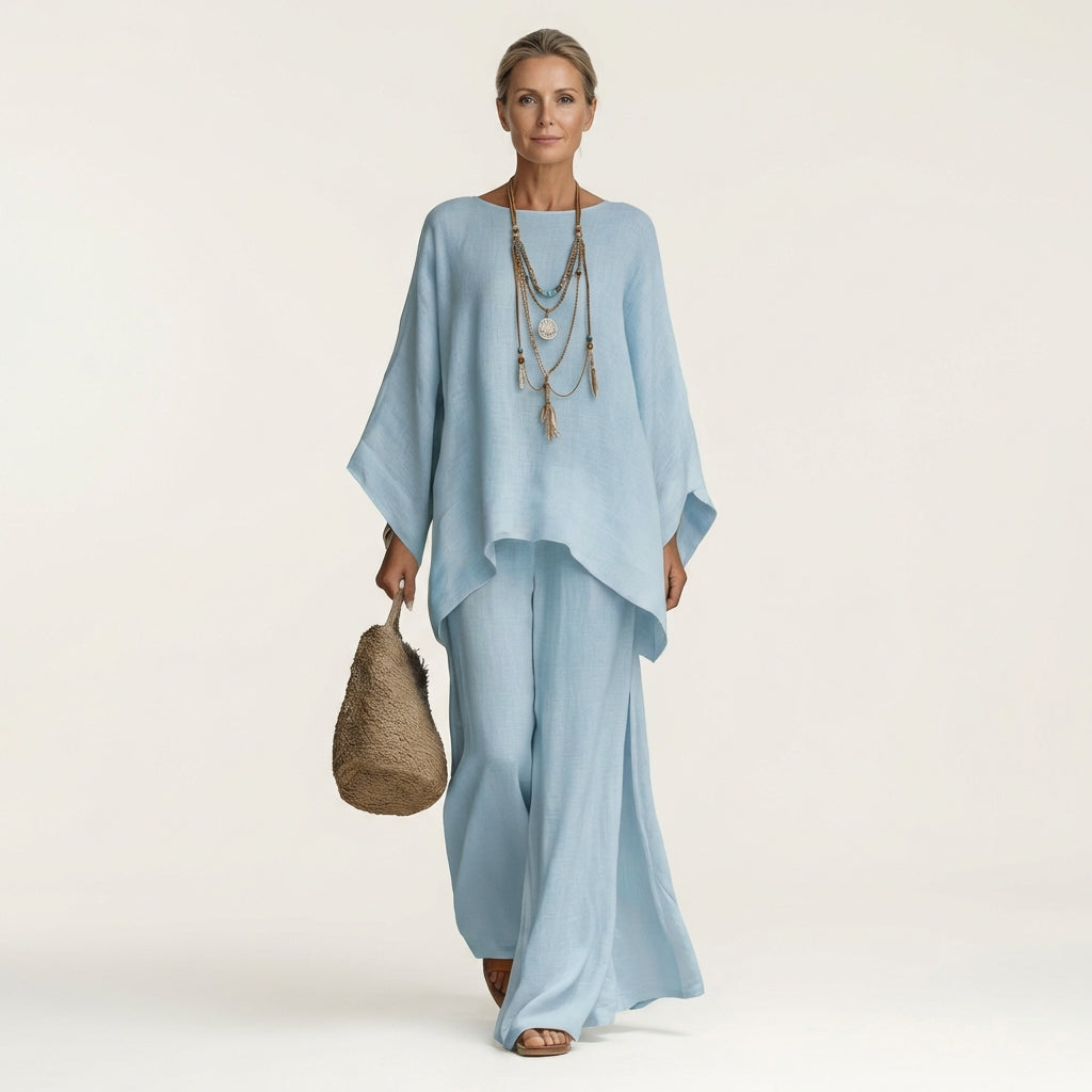 Ramona™ | Conjunto Boho de Lino de Dos Piezas